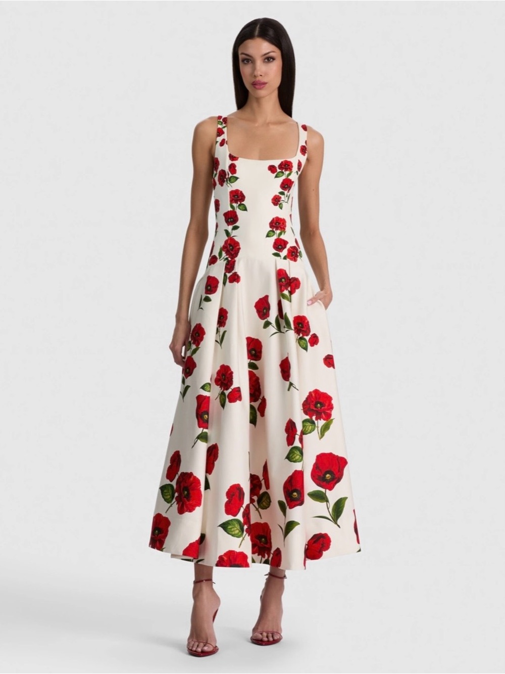 Alice + Olivia Adley Summer Poppy Dress Size 0 | SU26 | Retail $795 - Picture 4 of 11